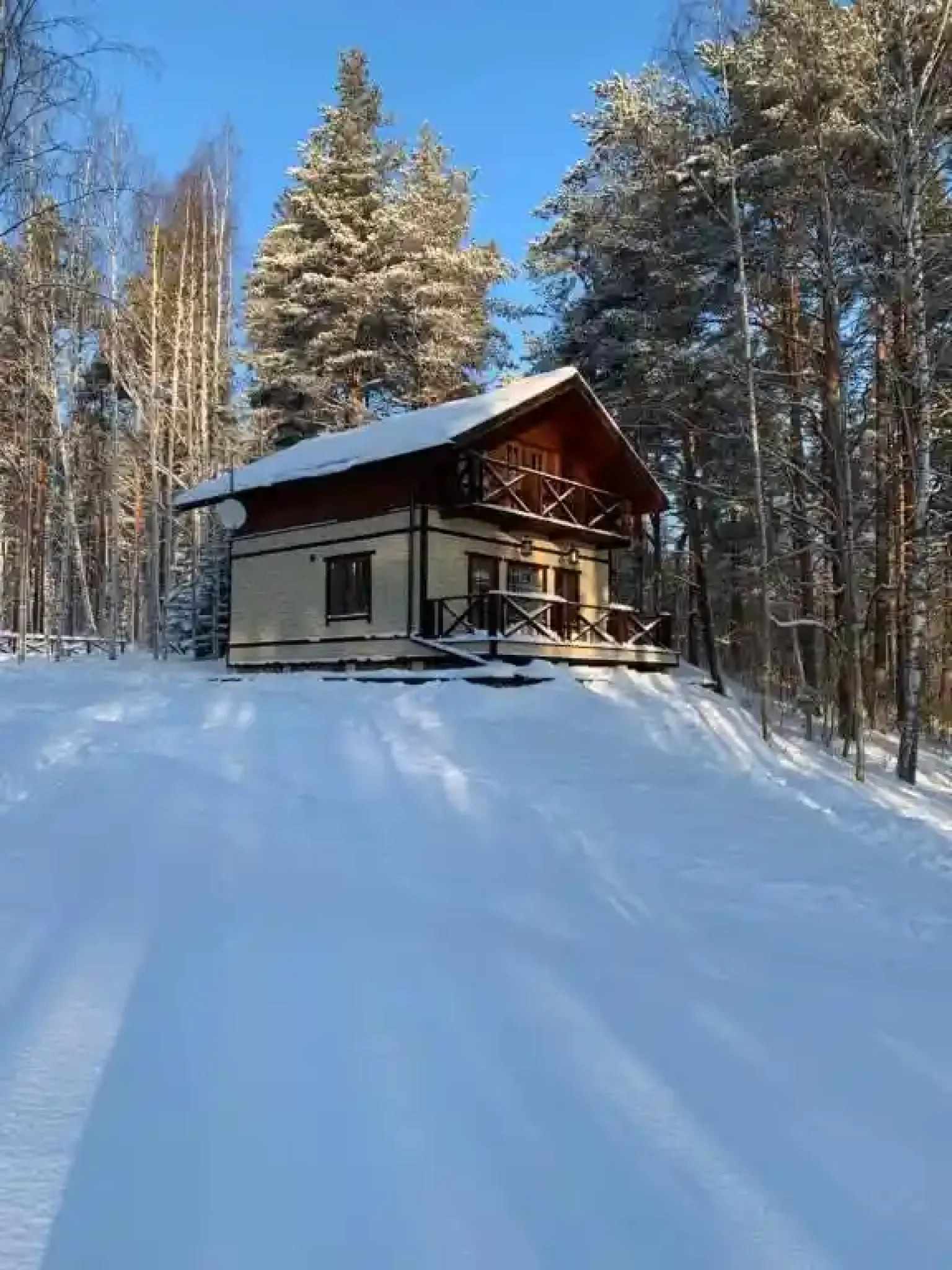 дом отдыха зимой