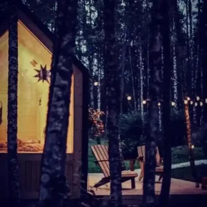 Двухместный (Двухместный номер с 1 кроватью, вид на озеро) МИНИдомик Матриярви